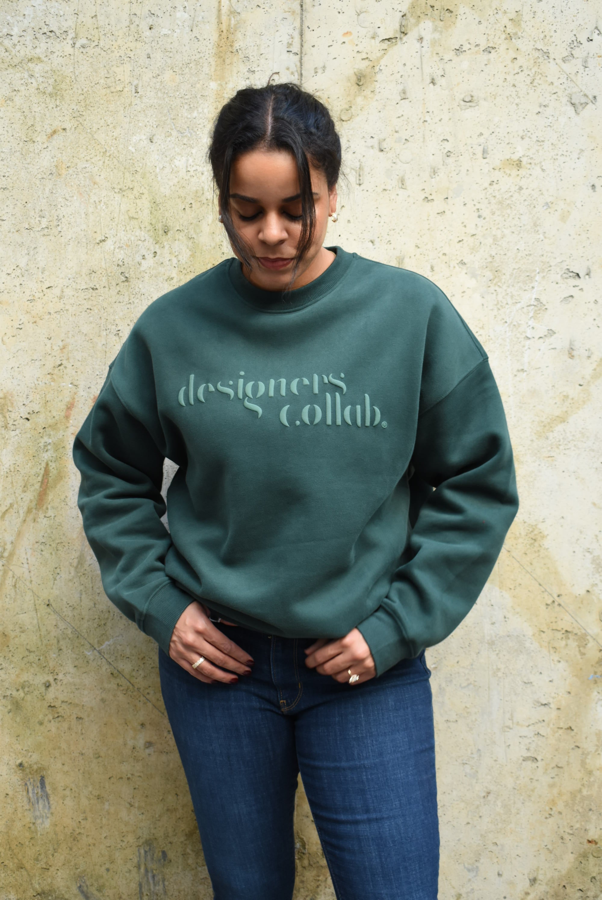 designers collab. Crewneck hoodie